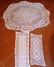 3 Centrino Uncinetto Cm110x28