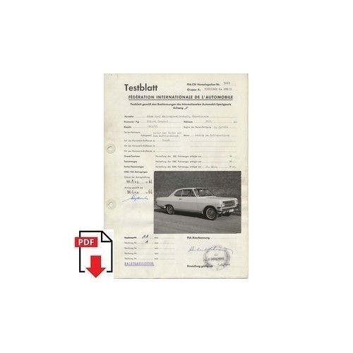 1966 opel rekord coupé - rekord, 2600