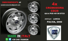 4 Cerchi in lega 14 Cromodora CD28 per Lancia Fulvia coupè Hf 2000 Wheels felgen