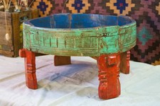 Tavolo indiano macina antica - indiano,