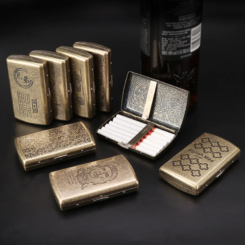 Solid brass vintage - brass, cigarette