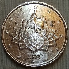 VERY RARE COIN 50 cent 2002 Italia with error 