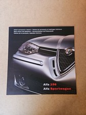 Alfa Romeo 156 Brochure Colori Carrozzeria E Interni In Lingua Italiana 01/2002