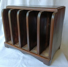 LIBRERIA PORTALIBRI / PORTARIVISTE PORTACARTELLE VERTICALE DA SCRIVANIA DEL '900