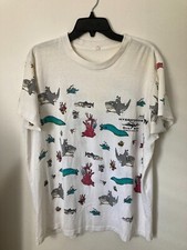 Maglietta Vintage Hydrospace Dive Shop Panama Beach, FL - Squali - Pesci - Taglia XL