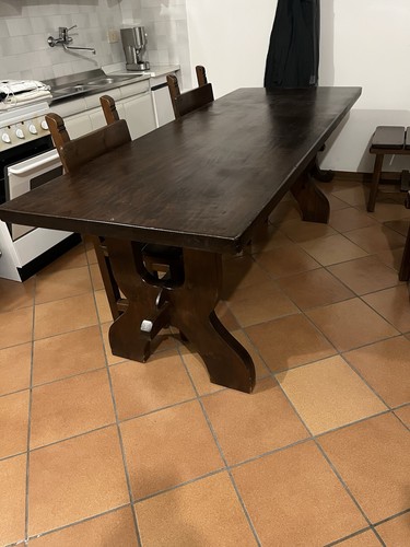 Tavolo legno massello con - in,