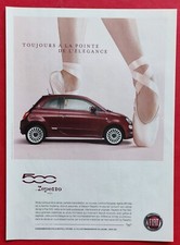 PUBLICITE DE PRESSE: Automobile FIAT 500 Repetto Paris Ballerine Chausson Danse