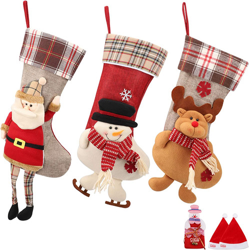 Calza natale set pezzi - calza, di