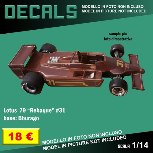 Decals repro lotus 79 - repro, f1