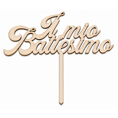 Cake topper mio battesimo - il,