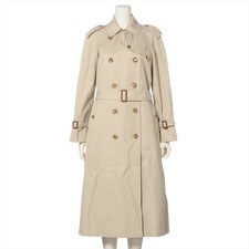 Trench cappotto Burberry London cotone 40 donna beige foderato FR077-660 con cintura