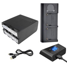 Caricabatteria doppio LCD +