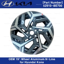 52910BE700 Ruota in alluminio originale OEM 19" N-Line per Hyundai Kona N 2024+