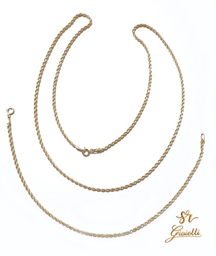 Set collana bracciale oro - set,