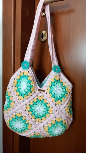 Borsa donna all - borsa, all'uncinetto