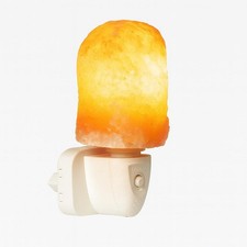 Lampada di sale rosa dell'Himalaya naturale salgemma applique muro luce notturna