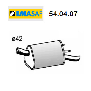 Silenziatore posteriore opel - silenziatore,