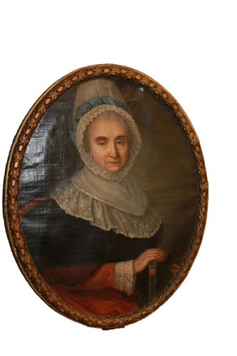 Olio tela francese del 1600 - del,