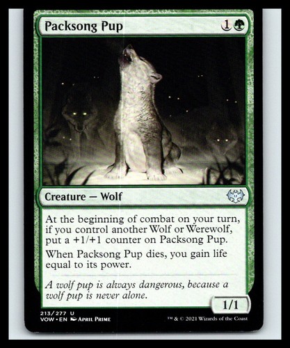 Packsong pup non - pup, |