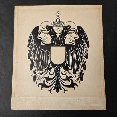 Disegno araldico stemma aquila