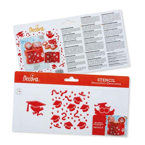 Stencil per torte laurea 10x25 - per,