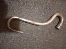 Pipa di piombo per collegamento da corpo a valvola vintage, argento. 