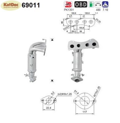 Catalizzatore per lexus nx - catalizzatore,