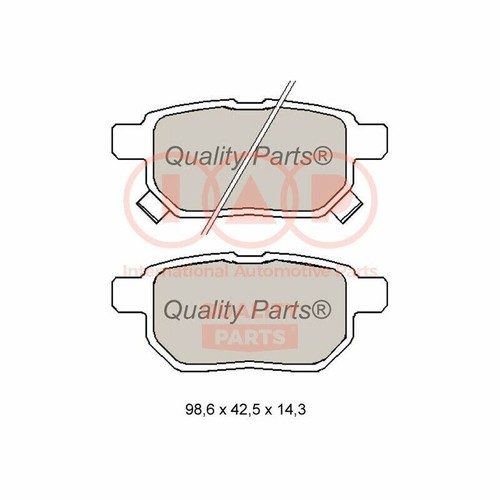 Kit pastiglie freno posteriore - kit,