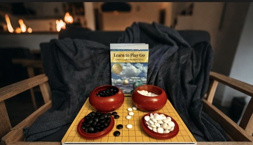 1970s carved wood baduk - wood, go