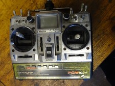 FUTABA FP-T7UHP SUPER - TRASMETTITORE PCM 1024 / PPM - SISTEMA ELICOTTERO PER RICAMBI