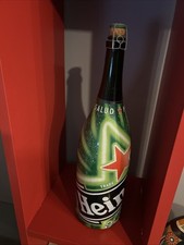 Heineken Birra Jeroboam 3 litri Bottiglia magnum pubblicitaria vintage gadget 