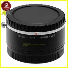 Fotodiox Pro AF Tele Converter 2x . Moltiplicatore focale per Canon EOS EF EF-S