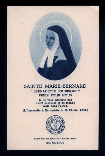 Santino holy card bernadette - santino-holy,