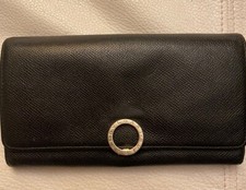 Bulgari Portafoglio-Bulgari Leather Logo Clip Wallet