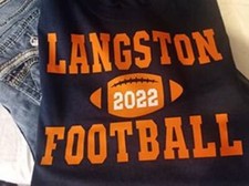 LANGSTON FOOTBALL 2022 NAVY T