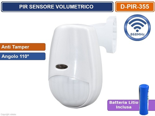 Sensore volumetrico wireless - sensore,