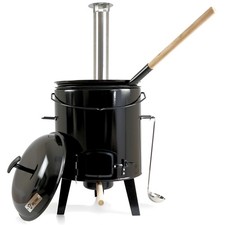 BBQ-Toro Cannone Gulasch | Bollitore Gulasch | Forno Stufato 17 L Smaltato con Coperchio