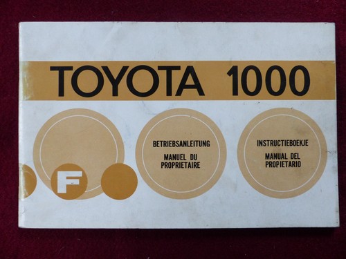 Manuel propriétaire toyota - manuel,