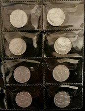 5 LIRE DELFINO Anni: 1951-1952-1953-1954-1955-1967-1968-1969. Lotto di 8 Monete