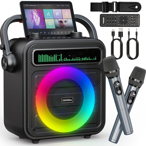 Karaoke con microfoni cassa - microfoni,