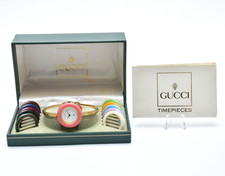 [Quasi Come Nuovo in SCATOLA] Orologio Vintage GUCCI Lunetta Cambio 11/12.2 Oro 12 Colori QZ JP