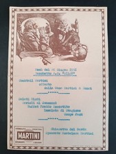 Menu Banchetto MILAN 26 giugno 1951 - Martini