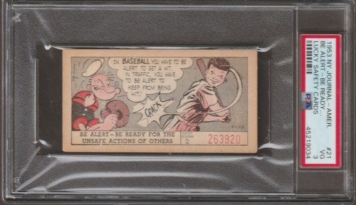 1953 lucky safety card - card, #21