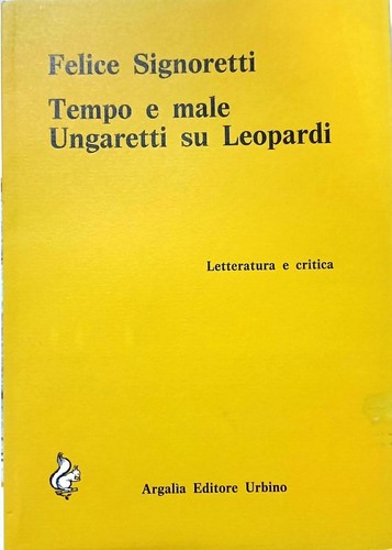 Libro tempo male ungaretti - e,