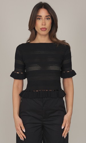 Maglia twinset punzonata con - maglia,
