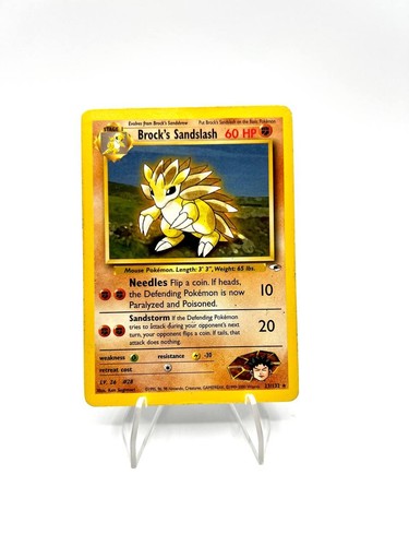 Carta pokemon brock - carta,