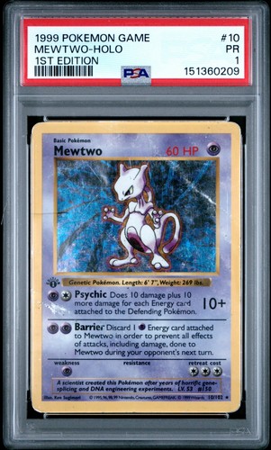 Edizione shadowless mewtwo - 1a,