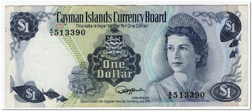 Cayman islands dollar 1974 - cayman, islands,1