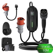 Wallbox mobile 11kW caricatore senza installazione per BEV con cavo di ricarica tipo 2 10m