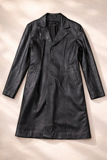 Cappotto lungo vera pelle